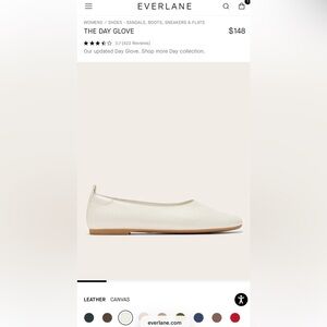 Everlane THE DAY GLOVE canvas 8.5